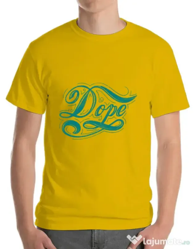 Tricou ADLER barbat Dope Galben