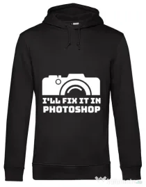 Hoodie barbat cu gluga I’ll fix it Negru