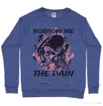 Bluza ADLER barbat Borrow me the pain Albastru melanj