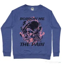 Bluza ADLER barbat Borrow me the pain Albastru melanj