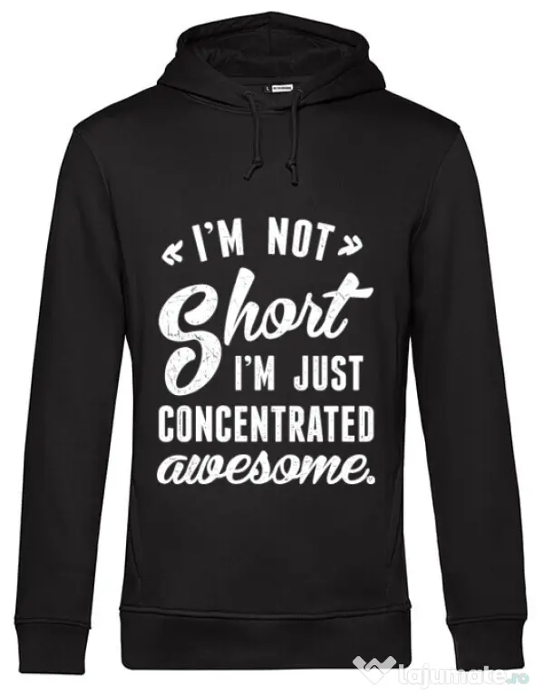 Hoodie barbat cu gluga Concentrated awesome Negru
