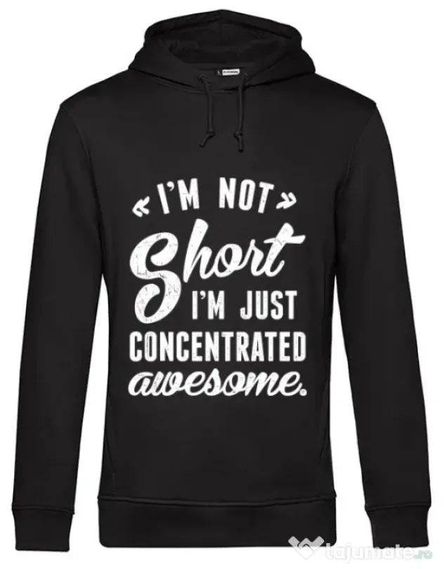 Hoodie barbat cu gluga Concentrated awesome Negru