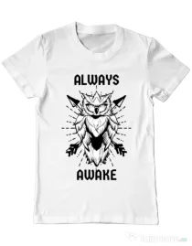Tricou ADLER barbat Always awake Alb