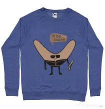 Bluza ADLER barbat I’ll be back Albastru melanj