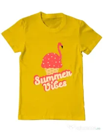 Tricou ADLER barbat Summer Vibes Galben