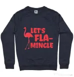 Bluza ADLER barbat Let’s flamingle Denim inchis