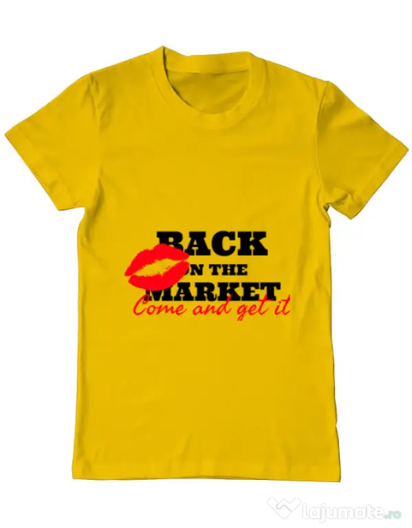 Tricou ADLER barbat Come and get it Galben