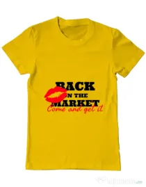 Tricou ADLER barbat Come and get it Galben
