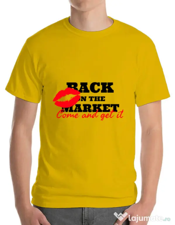 Tricou ADLER barbat Come and get it Galben