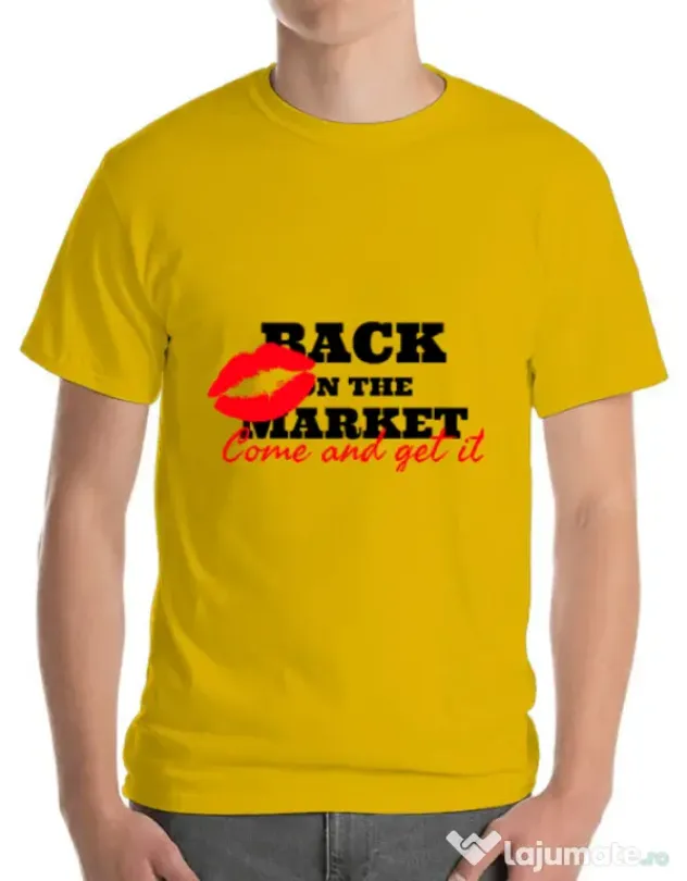 Tricou ADLER barbat Come and get it Galben