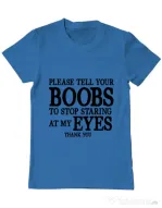 Tricou ADLER barbat Boobs Albastru azuriu