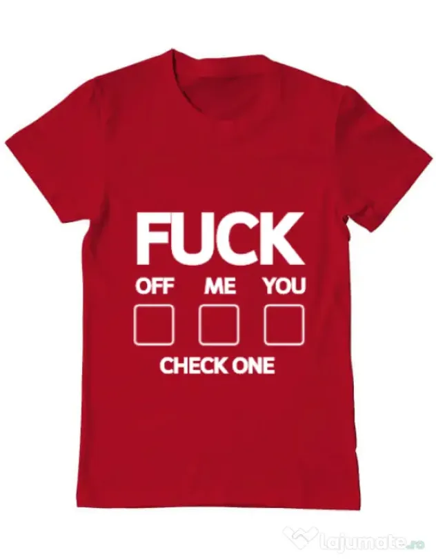 Tricou ADLER barbat Check one Rosu