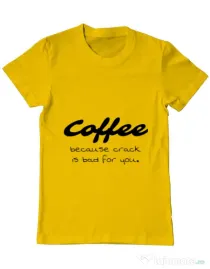 Tricou ADLER barbat Coffee Galben