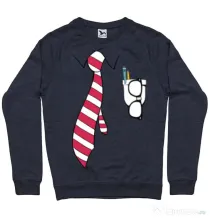 Bluza ADLER barbat Cool nerd Denim inchis