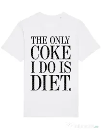 Tricou STANLEY STELLA barbat Diet coke Alb