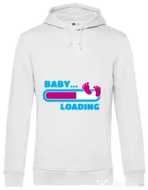 Hoodie barbat cu gluga Baby loading Alb