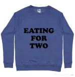 Bluza ADLER barbat Eating for two Albastru melanj