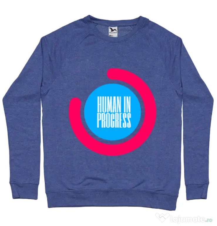 Bluza ADLER barbat Human in progress Albastru melanj