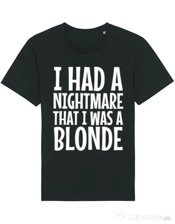 Tricou STANLEY STELLA barbat I had a nightmare Blonde Negru