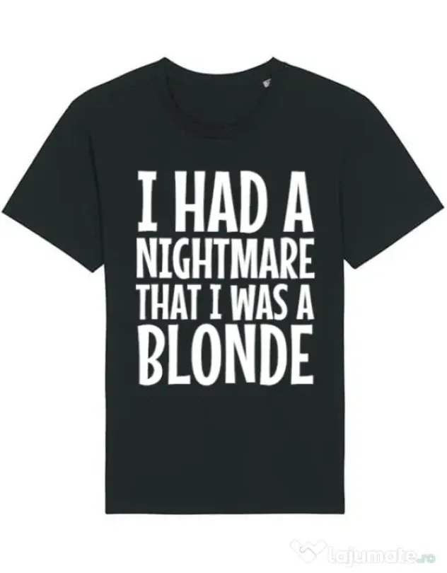 Tricou STANLEY STELLA barbat I had a nightmare Blonde Negru