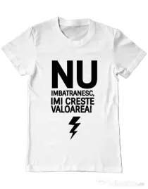 Tricou ADLER barbat Nu imbatranesc Alb