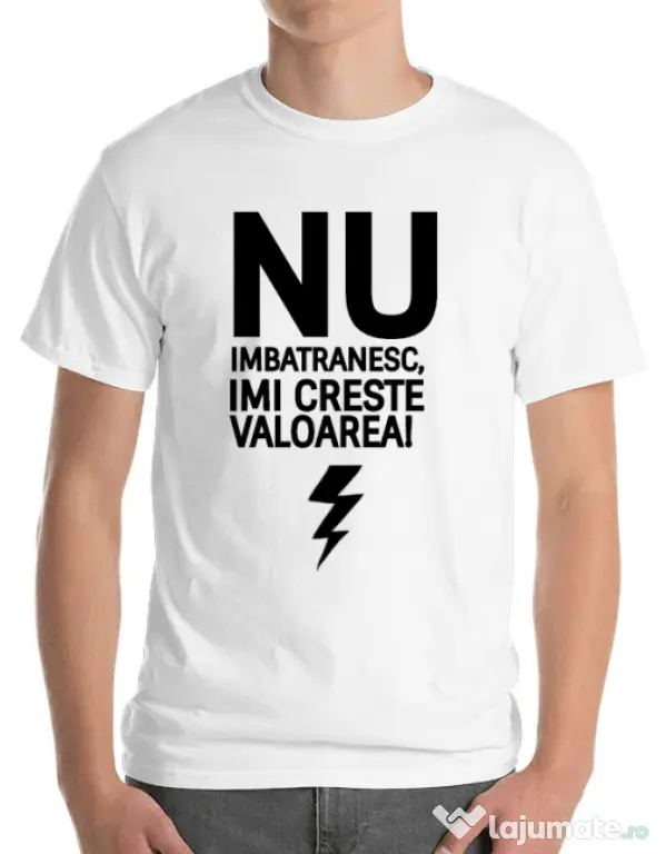 Tricou ADLER barbat Nu imbatranesc Alb