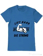 Tricou ADLER barbat Lift hard Albastru azuriu