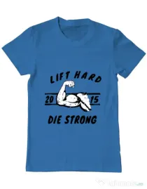 Tricou ADLER barbat Lift hard Albastru azuriu