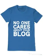 Tricou ADLER barbat No one cares Albastru azuriu