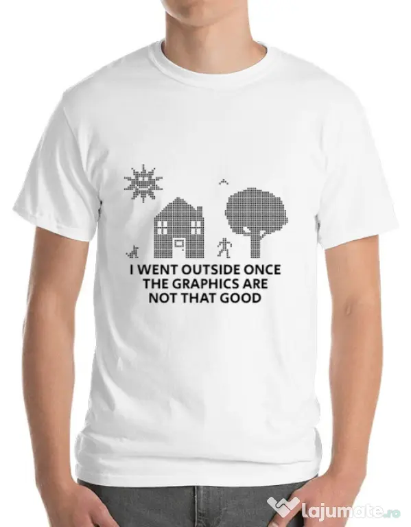 Tricou ADLER barbat Reality graphics Alb