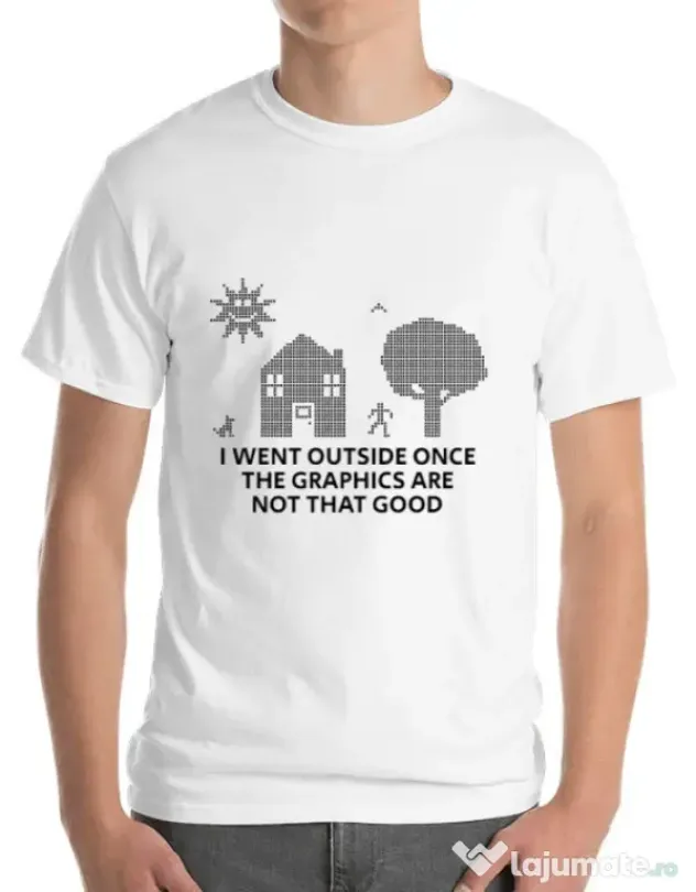 Tricou ADLER barbat Reality graphics Alb