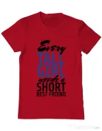 Tricou ADLER barbat Tall best friend Rosu