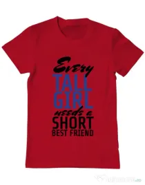 Tricou ADLER barbat Tall best friend Rosu
