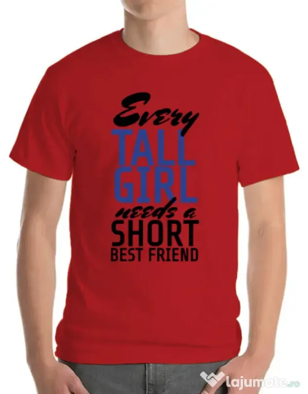 Tricou ADLER barbat Tall best friend Rosu