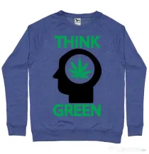 Bluza ADLER barbat Think green Albastru melanj