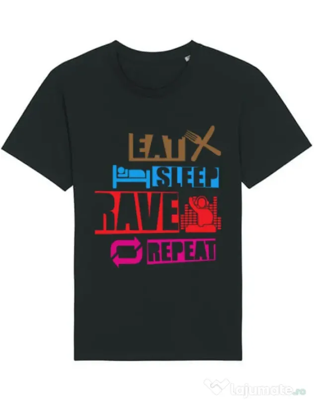 Tricou STANLEY STELLA barbat Raver Negru