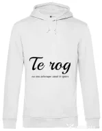 Hoodie barbat cu gluga Nu ma intrerupe Alb