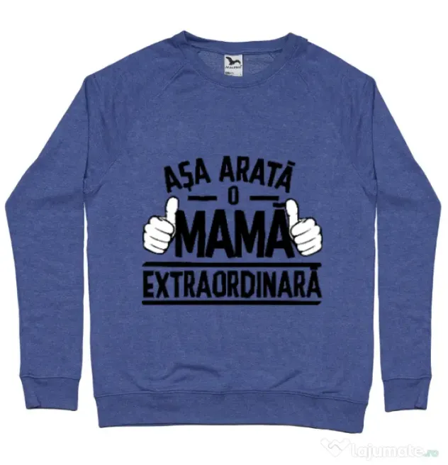 Bluza ADLER barbat O mama extraordinara Albastru melanj