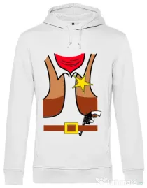 Hoodie barbat cu gluga Cowboy Suit 1 Alb