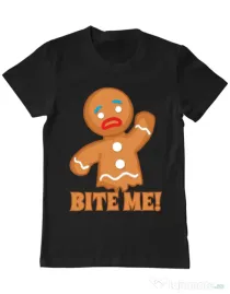Tricou ADLER barbat Bite me Negru