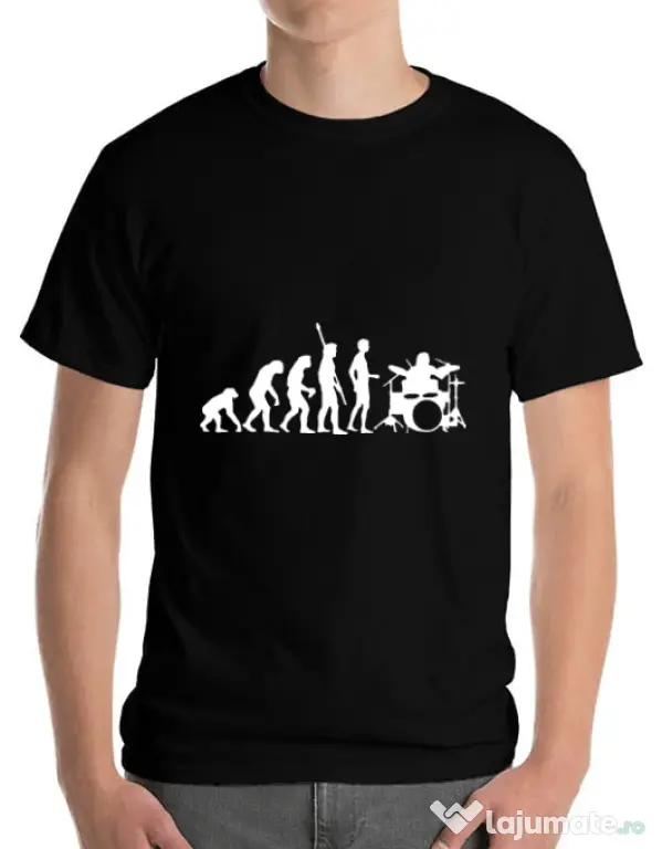 Tricou ADLER barbat Drummer evolution Negru