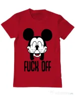 Tricou ADLER barbat Fuck off Rosu