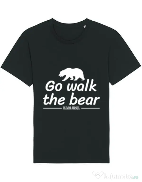 Tricou STANLEY STELLA barbat Go walk the bear Negru