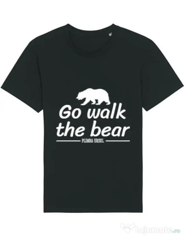 Tricou STANLEY STELLA barbat Go walk the bear Negru