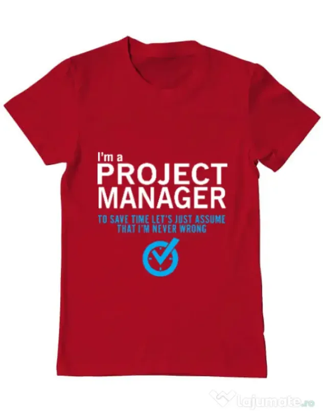 Tricou ADLER barbat Project manager Rosu