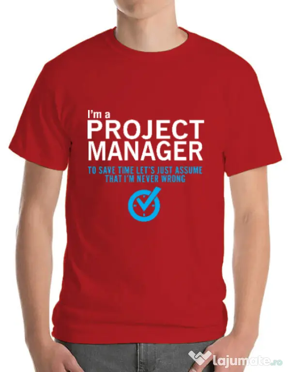 Tricou ADLER barbat Project manager Rosu