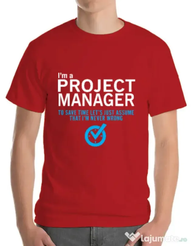 Tricou ADLER barbat Project manager Rosu