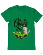 Tricou ADLER barbat See my nuts Verde mediu