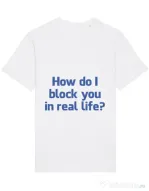 Tricou STANLEY STELLA barbat How do I block you Alb