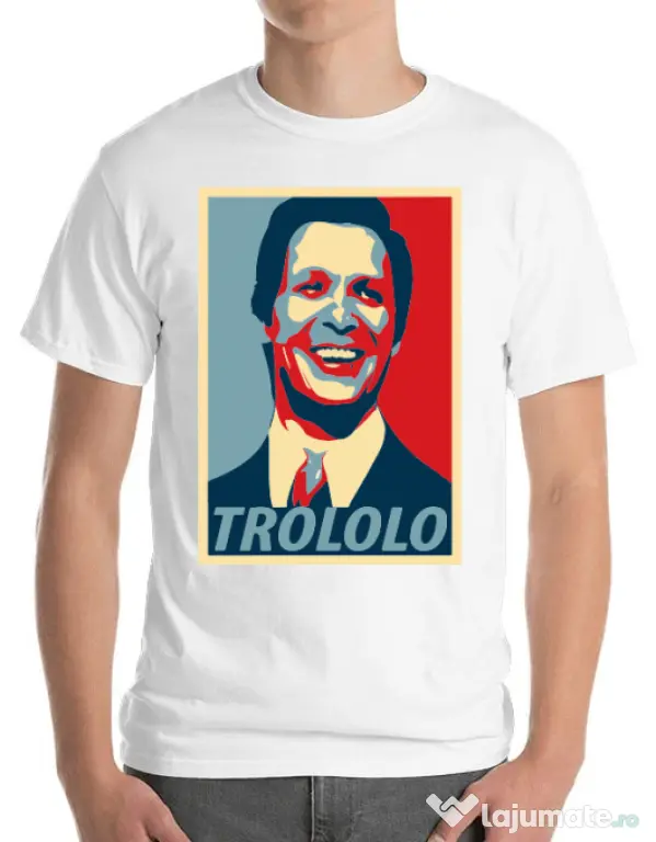 Tricou ADLER barbat Trololo Alb